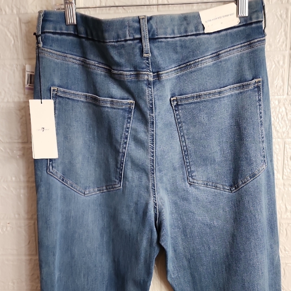 7 For All Mankind High Rise Denim Jeans - Picture 6 of 8